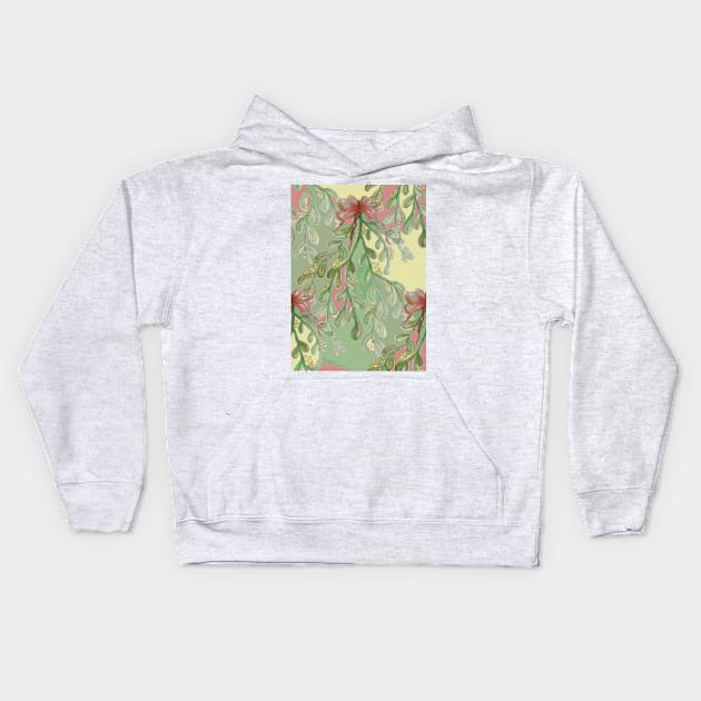 Under the Mistletoe Kids Hoodie by MJDiesl